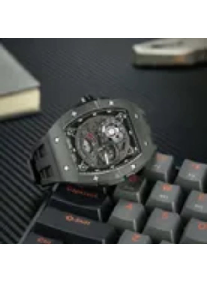 TSAR BOMBA Men's Automatic Black Dial Watch - TB8210CF-01 - Image 3